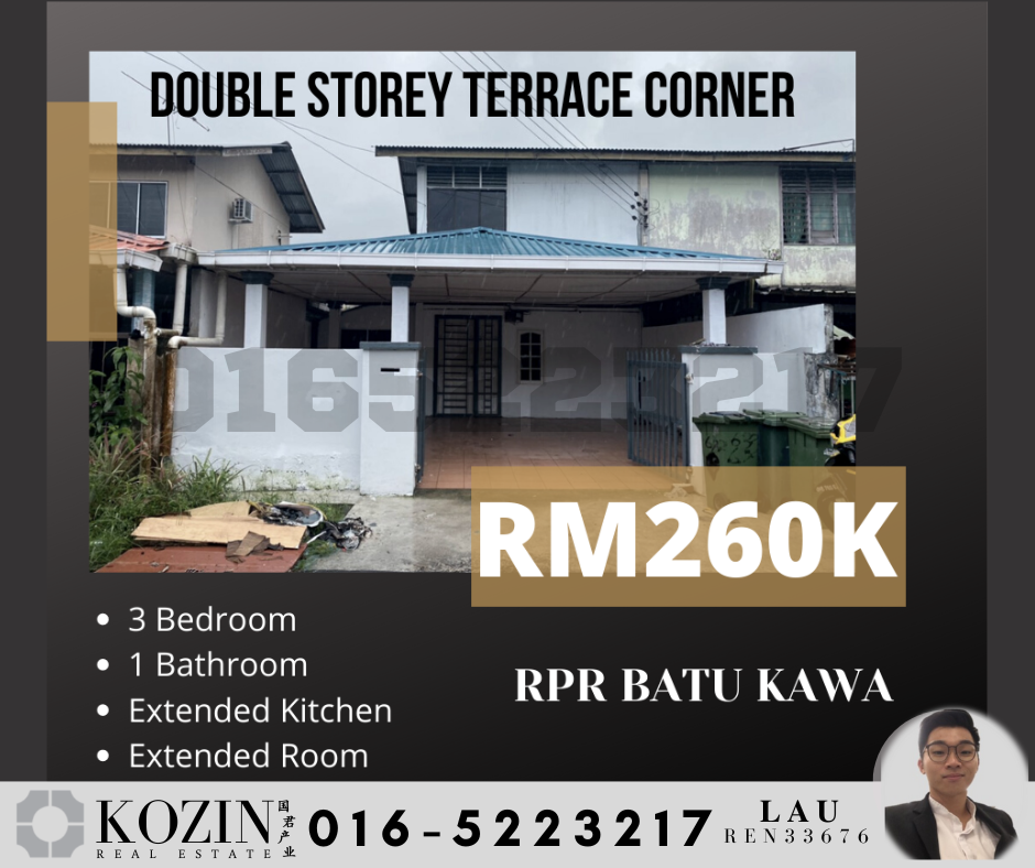 RPR Batu Kawa Double Storey Terrace Corner Kozin Real Estate